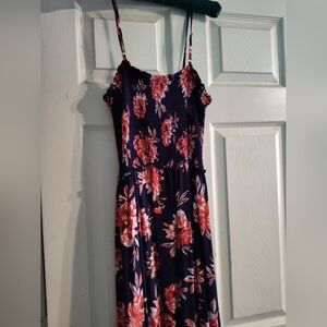 Floral Maxi Dress with Spaghetti Straps